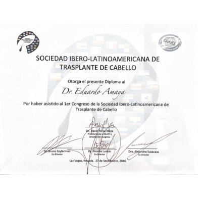 1er Congreso Sociedad Ibero-Latinoamericana de Trasplante de Cabello